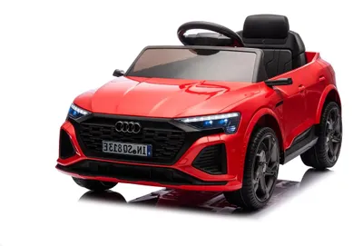 Immagine prodotto di Macchina Elettrica per Bambini 12V Licenza Ufficiale Audi SQ8 E-Tron con Telecomando e Sedile Pelle Rosso