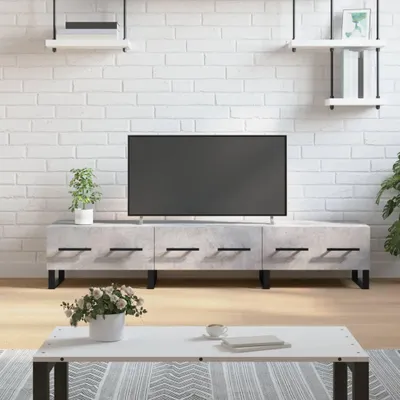 Produktbild von vidaXL TV-Schrank Betongrau 150x36x30 cm Holzwerkstoff