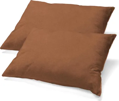 Produktbild von Doppelpack BeBasic Bezug 40x80 kastanienbraun Mikrofaser Jersey Reißverschluss