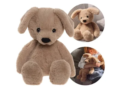 Obrázek produktu pro Charlie Bears Psí maskot Ruff ze série Bear&Me, jedinečná plyšová hračka pro děti, 30 centimetrů