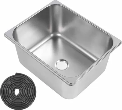 Obrázek produktu pro Kuchyňský dřez pro obytné automobily, nerezová ocel 304, 31,9 x 26,9 x 14,9 cm, umyvadlo s jednou mísou a 40 mm odtokem pro loď, nákladní automobil, obytný automobil, karavan