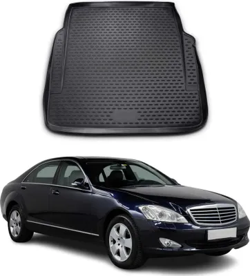 Obrázok produktu pre Rohož do kufra Mercedes S Class W221 2005-2013 Gumová TPE rohož do kufra