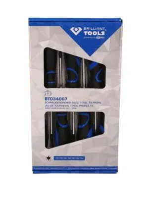 Image de BRILLIANT TOOLS Jeu de tournevis 7 pièces profil Torx - BT034007