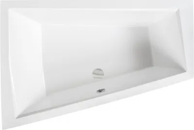 Produktbild von Badewanne INTIMA DUO LINKS 170x125cm mit Füßen , mit Siphon (ohne Schürze) , für zwei Personen