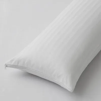 Produktbild von Majestic Kissenbezug mit Reißverschluss, atmungsaktiv, 100 % Baumwolle, mit Anti-Wirtschaftstechnologie, für Kopfkissen 90 cm in Weiß