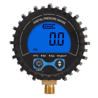 Produktbild von Cyfrowy miernik ciśnienia w oponach Wyświetlacz LCD Cztery jednostki 3-200PSI Tester monitorujący ciśnienie w oponach kół Gwint M11x1 Niebieskie podświetlenie