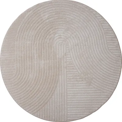 Produktbild von Teppich Ella Beige Rund ø160 cm