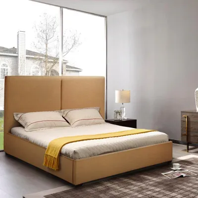 Immagine prodotto di Letto queen-size in tessuto con rete a doghe 120x190 Montreux - Beige