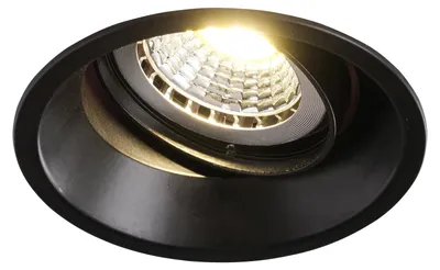 Produktbild von Einbaurahmen Schwarz blendfrei schwenkbar 827B Ø75 mm für GU10/MR16, IP20, Alu-Druckguss