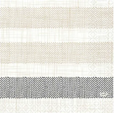 Zdjęcie produktu dla Duni Rigato Czarne serwetki bibułkowe 33x33cm 50 szt