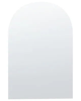 Produktbild von BELIANI Bogenförmiger Wandspiegel rahmenlos silber 70 x 75 cm Schlafzimmer Bad Wohnzimmer