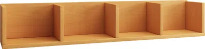 Image de Étagère suspendue en bois | Étagère économiseuse d'espace | Dimensions: H. 15 x W. 97 x D. 17 cm | Étagère élégante suspendue | Étagère de rangement | Bibliothèque | Planche murale - Honsa