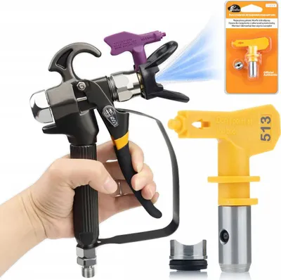 Obrázok produktu pre Rosfix Striekacia Pištoľ pre Farbiacu Jednotku TurboJet TJ1 + Tryska na Farbu Ultra Spray Model 513