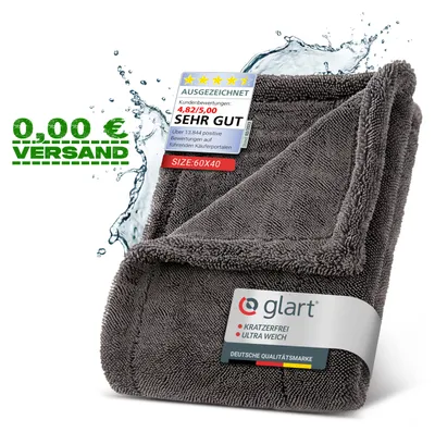 Produktbild von Glart 44TW6 Twist Mikrofaser Auto Trockentuch 60x40cm Autopflege