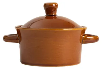 Produktbild von HOMLA MYSTIC-Auflaufform in Bernstein, 310 ml, 12 cm