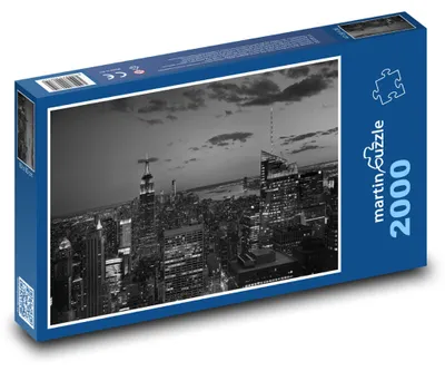 Obrázek produktu pro Puzzle 2000 Noční New York Panorama - martinpuzzle