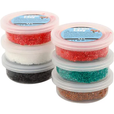Produktbild von Foam Clay®, Weihnachtsfarbe, 6x14 gr 1 Box