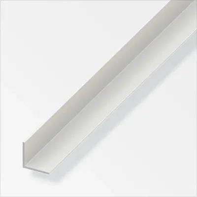 Obrázek produktu pro Úhlový profil PVC 25x25 mm 1 m ALFER ALUMINIUM