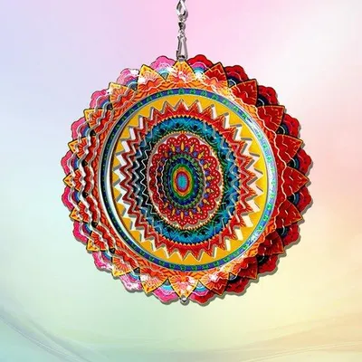 Produktbild von Stahlschmiede Windmühle - 6 Zoll Vielfarbiger Mandala