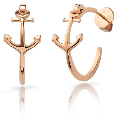 Produktbild von The Anchor II Steckcreolen für Damen von Paul Hewitt, Edelstahl, rosé
