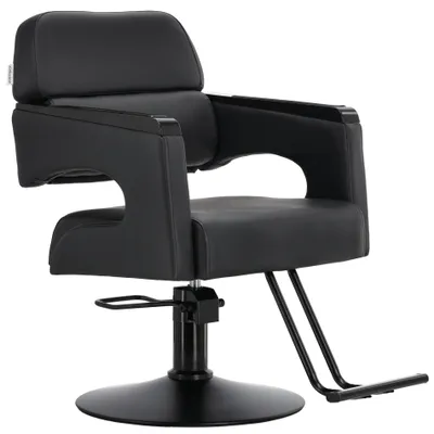 Obrázok produktu pre Kadeřnické křeslo Miloren hydraulické otočné do kadeřnického salonu s opěrkou nohou.