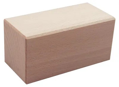 Produktbild von Holzblock rechteckig Buche massiv 56x56x112 mm unbehandelt Dekohilfe Warenpräsentation Zeigis®