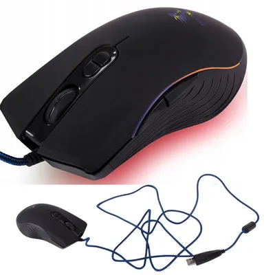 Obrázok produktu pre Počítačová myš s káblom USB nastaviteľným DPI do 6000 RGB podsvietením a ergonomiou pre prácu aj hry