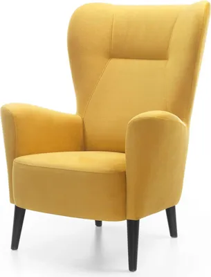 Productafbeelding van FURNLUX fauteuil Next, geel en zwart, 71 cm / Hoofdkleur: geel / Afmetingen: 71 x 110 x 93 cm