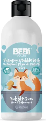 Image de BARWA Bebi shampooing et bain moussant pour enfants 2in1 Bubble Gum 500ml