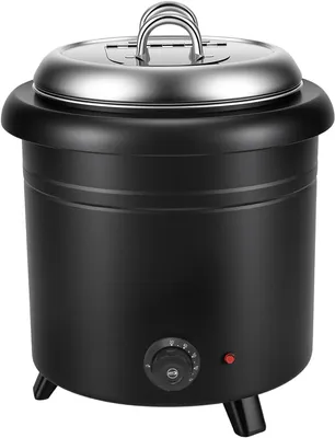 Produktbild von Buffalo Suppentopf, 13L, 400W, elektrischer Suppenwärmer mit Edelstahl-Innentopf für Buffets und Veranstaltungen