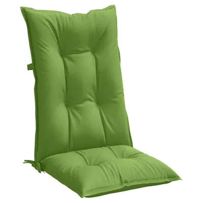 Image de vidaXL Coussins de chaise à haut dossier 6 pcs. Melange Vert 120x50x7 cm Tissu