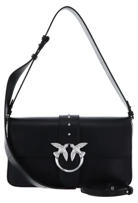 Produktbild von PINKO Umhängetasche Love One Classic Slouchy FL Limousine Black - Matte Silver schwarz