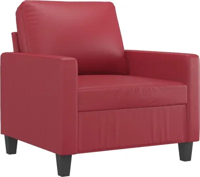 Immagine prodotto di vidaXL Poltrona rosso vino 60 cm in Pelle finta
