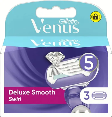 Immagine prodotto di Rasoio da donna Gillette Venus con lame Swirl, confezione da 3