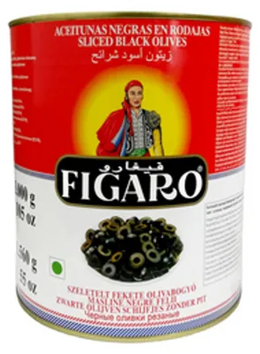 Produktbild von Schwarze Oliven, geschnitten, Figaro, 3 kg