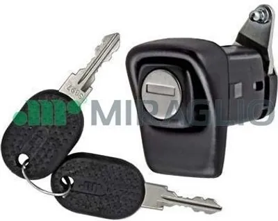 Produktbild von MIRAGLIO 80/341 Türgriff mit Schlüssel für FIAT Panda Schrägheck (141) Schwarz