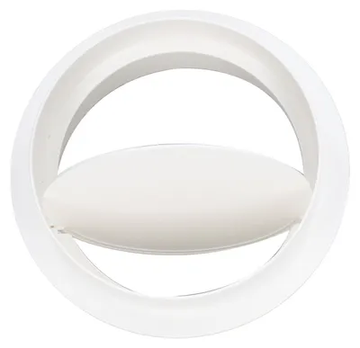 Productafbeelding van Terugslagklep 6 inch, luchtstroomblokkering voor éénrichtingsverkeer, ABS-aansluitstuk voor ventilatiekanalen, accessoire