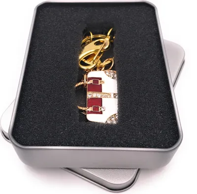 Obrázok produktu pre Onwomania kabelka do ruky zlatá dámska taška USB kľúč v hliníkovej darčekovej krabičke 32 GB USB 2.0