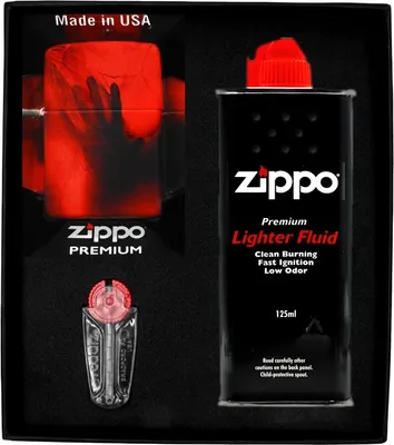 Produktbild von ZIPPO Feuerzeug-Set CREEPY SKULL AND HAND DESIGN Geschenk No1
