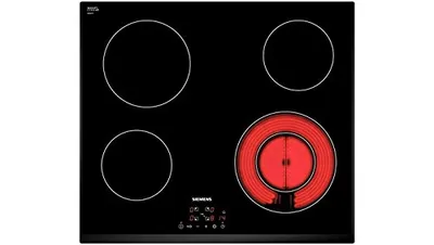 Produktbild von Siemens ET651BF17E, Schwarz, Integriert, Keramik, Glaskeramik, 4 Zone(n), 4 Zone(n)