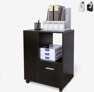 Produktbild von 3-Fach-Rollenregalschrank Dundee - Schwarz