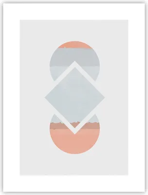 Produktbild von Poster - Poster ohne Rahmen - Stück Geometrisch Diamant - 30x40 cm - Wand Bild - Wanddeko - Wandbilder - Kunstposter - Wandposter - Bilder - Kunstdruck - Wanddekoration - Wandbild - P2XPA30x40-4690