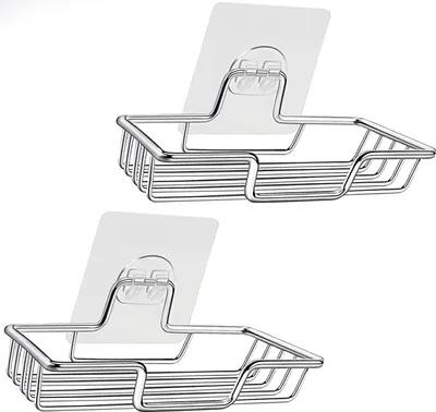 Produktbild von Selbstklebendes Seifenhalter für Badezimmer und Küche - 2 Stück Wandhalterung