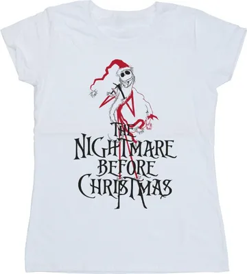 Produktbild von Disney - "The Nightmare Before Christmas" T-Shirt für Damen BI35755 (XL) (Weiß)