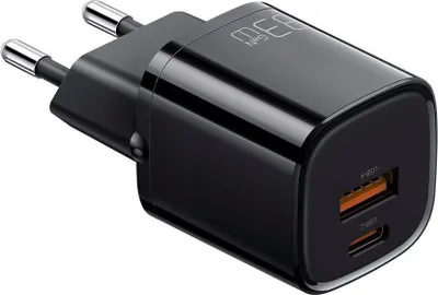 Produktbild von Mcdodo CH-0151, Nano Charger / Ladegerät, USB-A + USB-C, 33W, schwarz