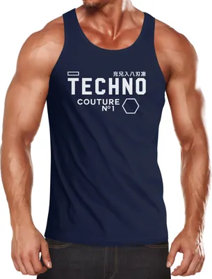 Produktbild von Techno Tank-Top Herren Muskelshirt Muscle Shirt Neverless®  M