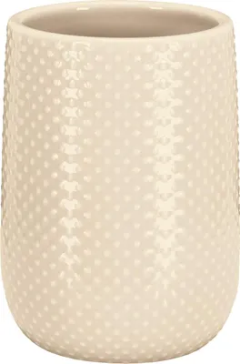 Produktbild von Kleine Wolke Zahnputzbecher DOTTY Sandbeige
