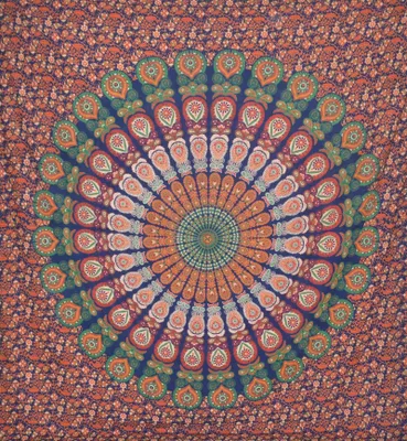 Produktbild von Orientalhaus Indische XXL Tagesdecke Mandala Ethno Baumwolle