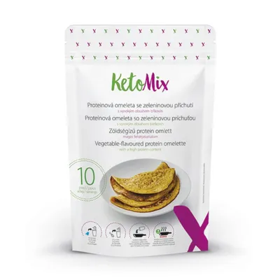 Obrázek produktu pro KetoMix Proteinová omeleta se zeleninovou příchutí | 10 porcí, 250 g