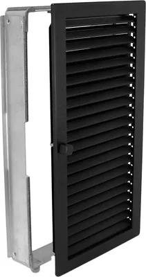 Produktbild von Warmluftgitter WGHK 2345 S Hochkant Schwarz 230 x 450mm Zuluft Abluftgitter